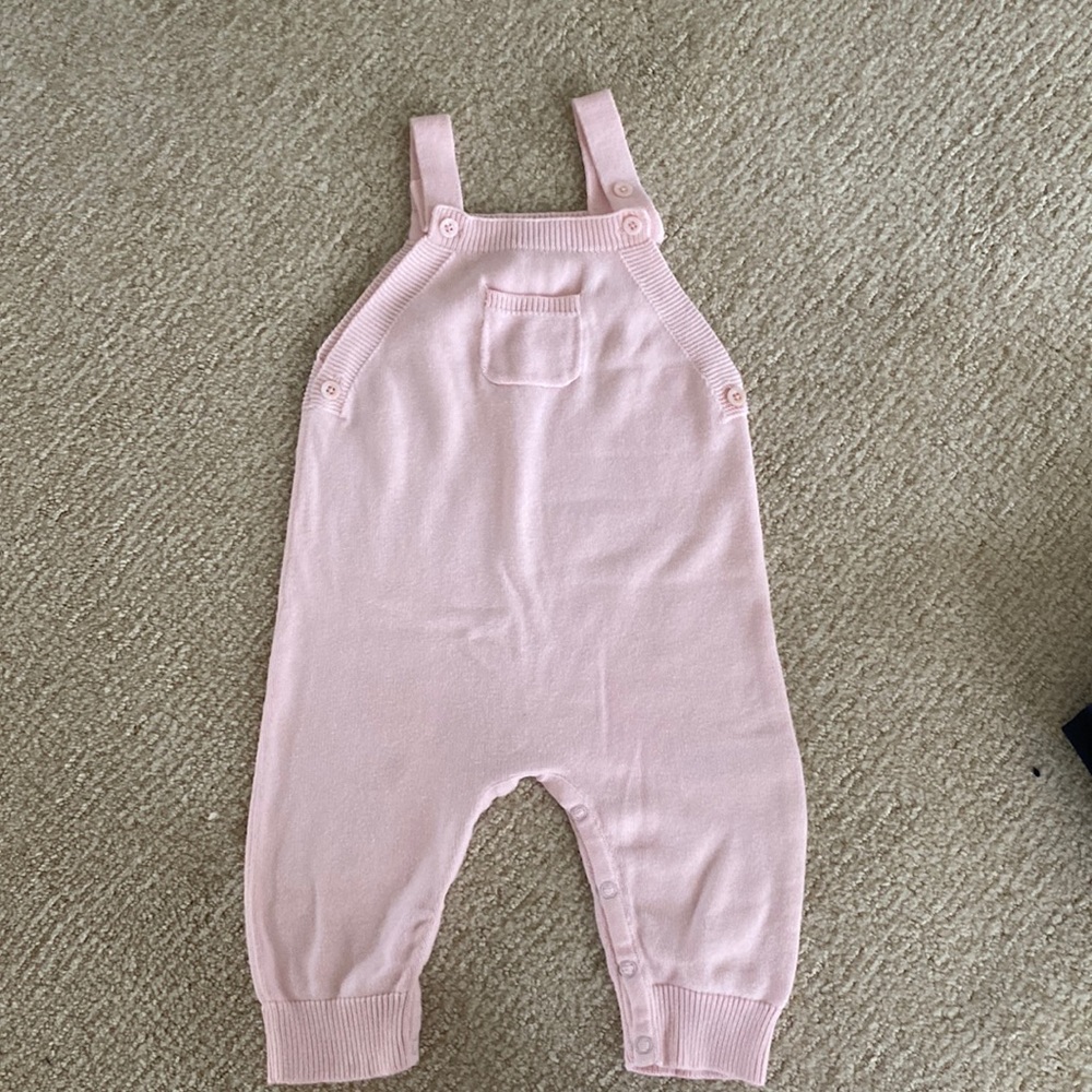 Angel Dear pink overall 12-18months